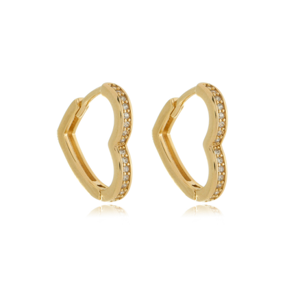 Heart Zirconia Huggies