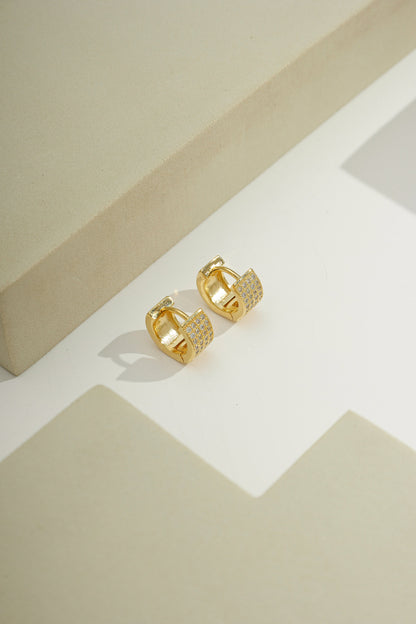 Petite Sparkle Huggies Gold