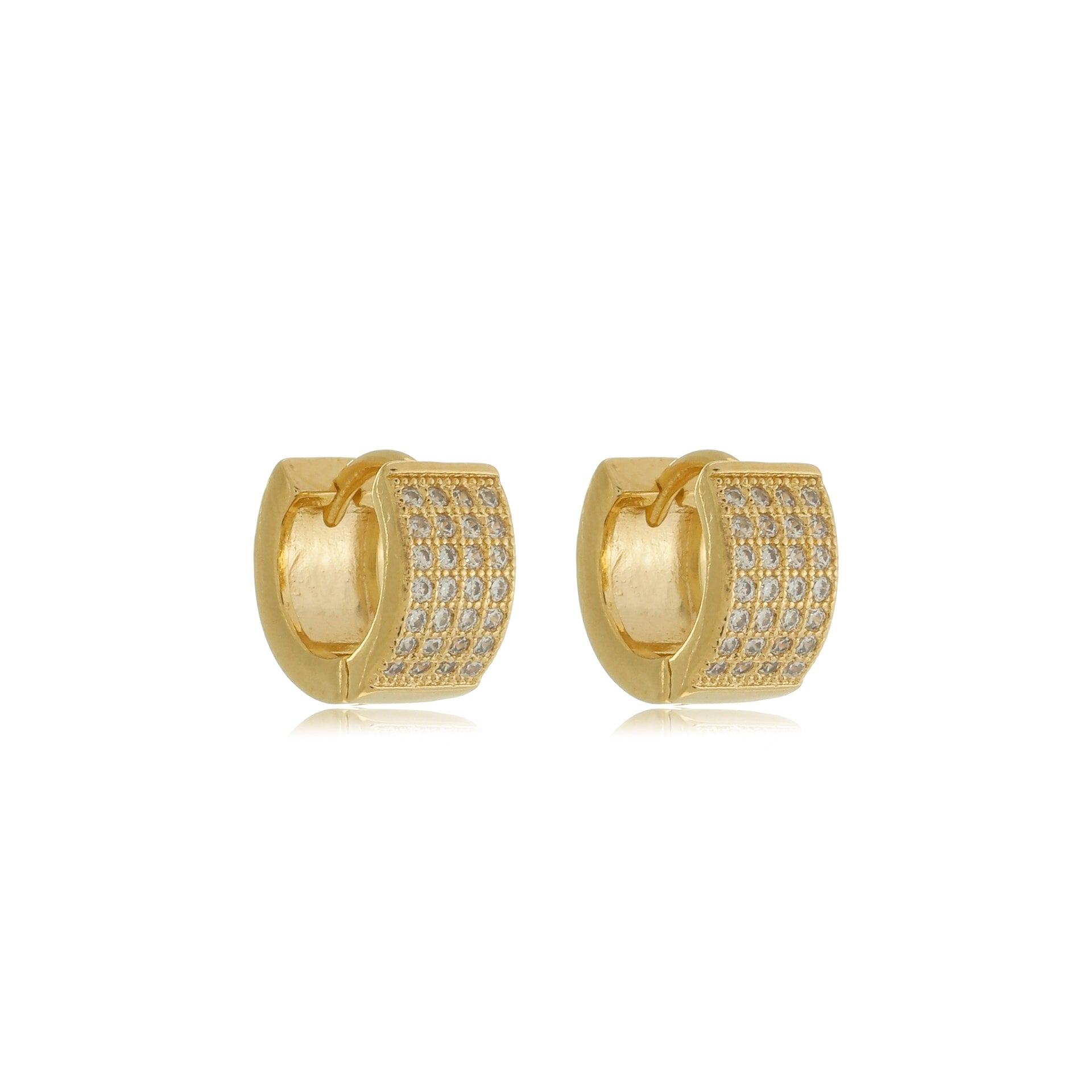 Petite Sparkle Huggies Gold