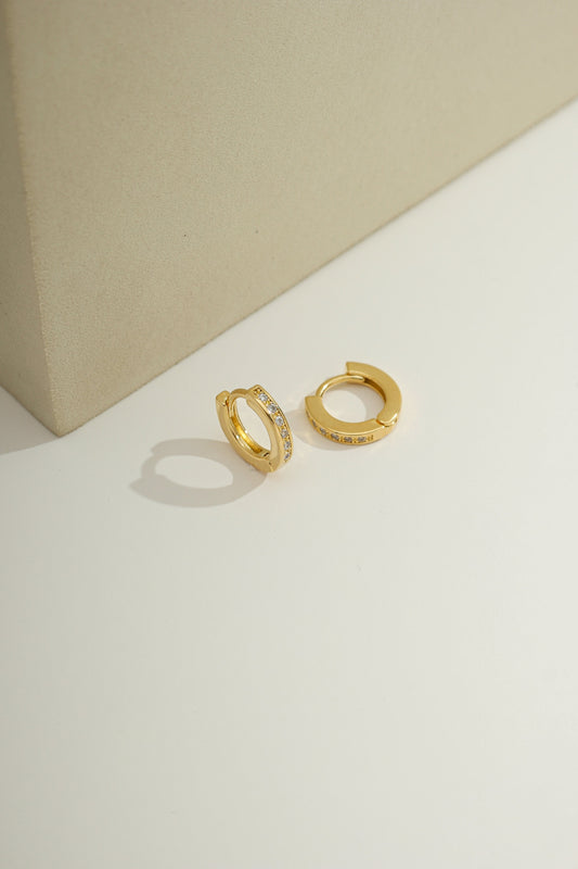Dainty Sparkle Huggies Gold
