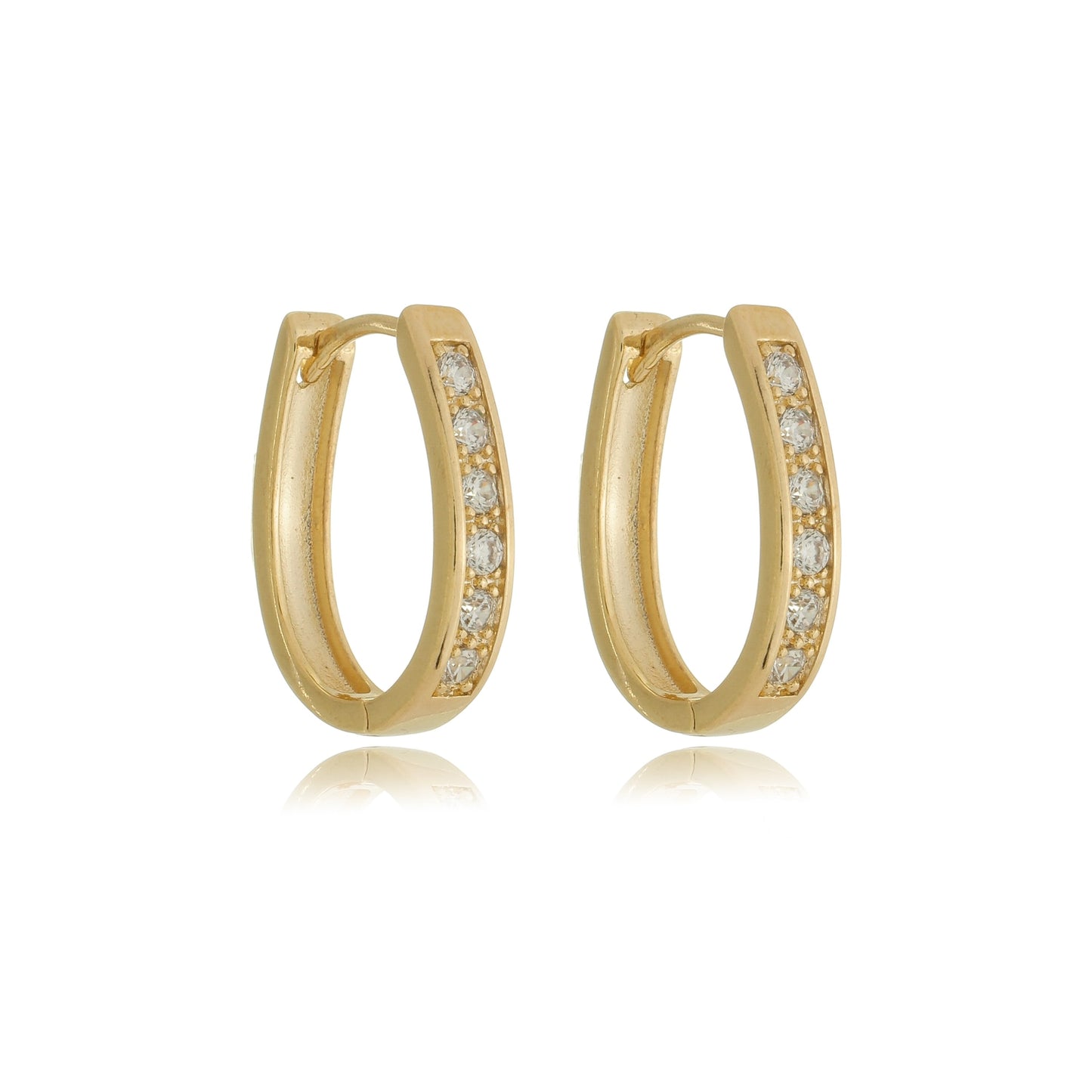 Sparkling Pavé Hoop Gold