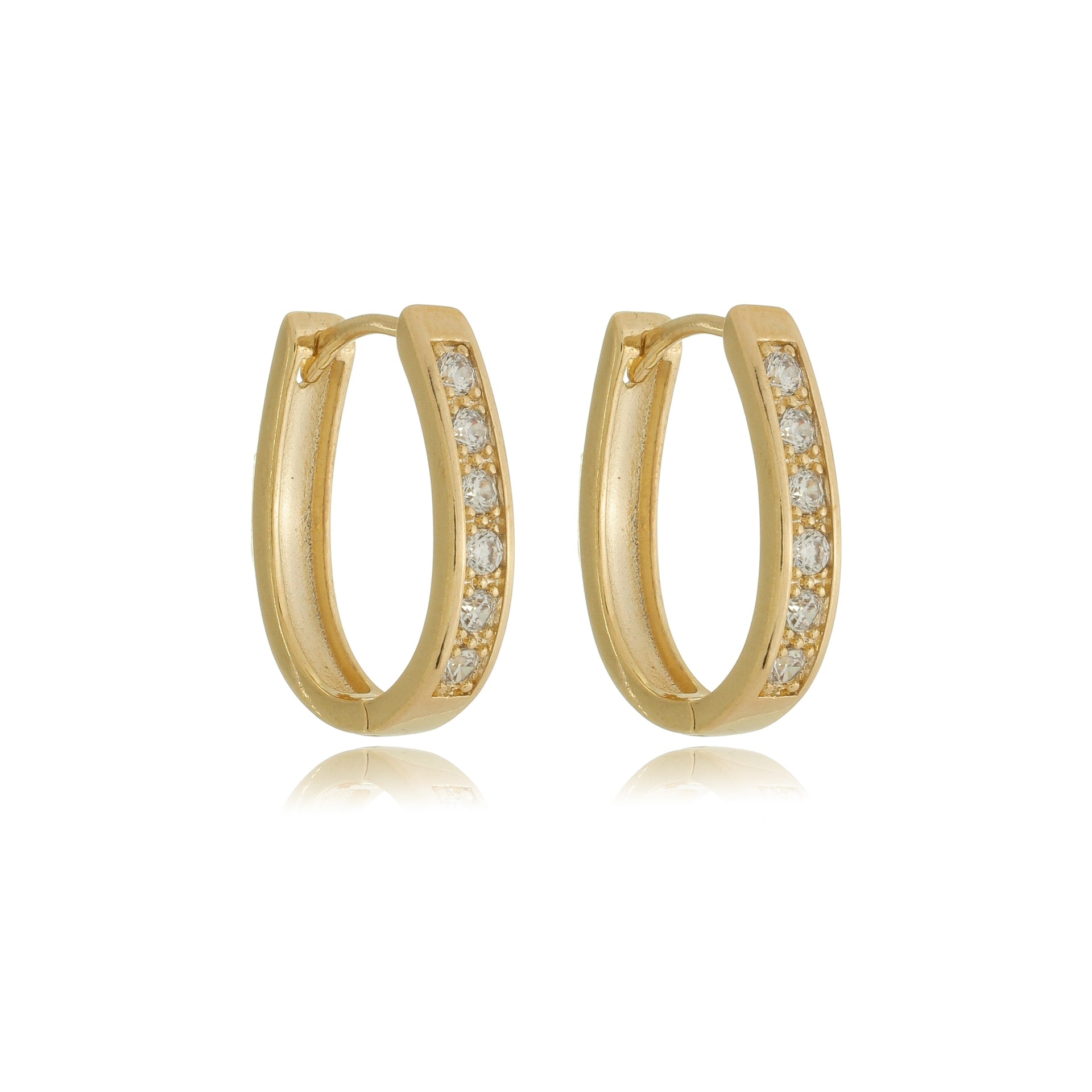 Sparkling Pavé Hoop Gold