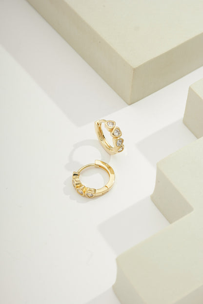Mini Gem Huggies Gold