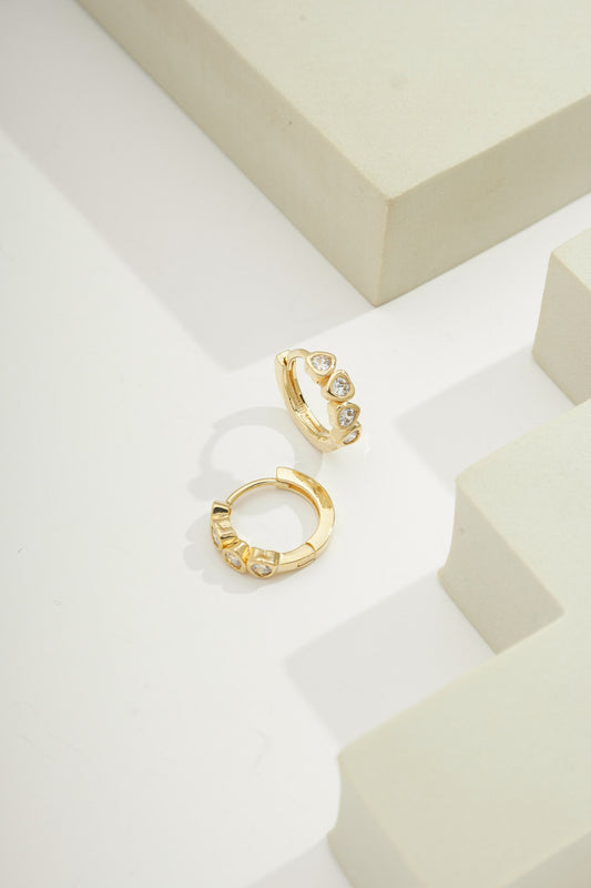 Mini Gem Huggies Gold