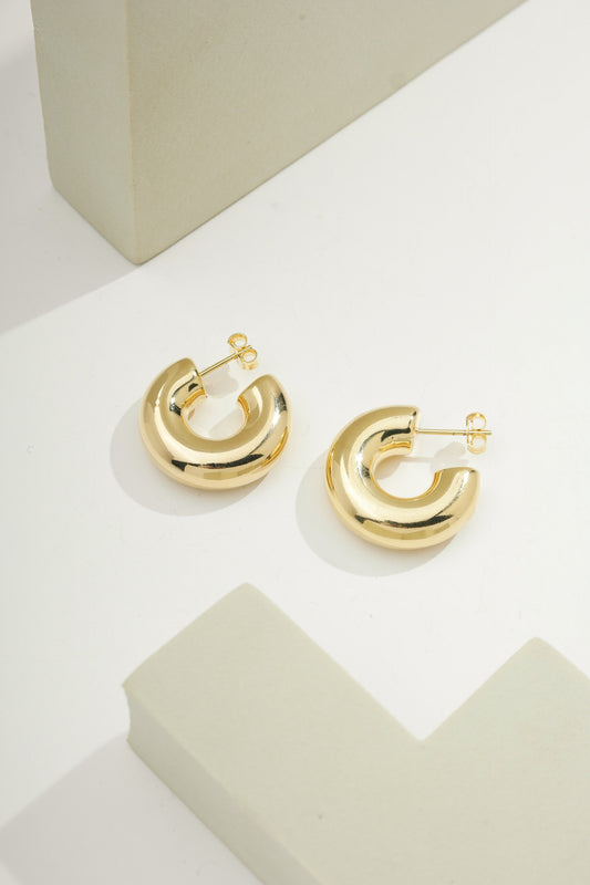 Bold Horizon Hoop Gold