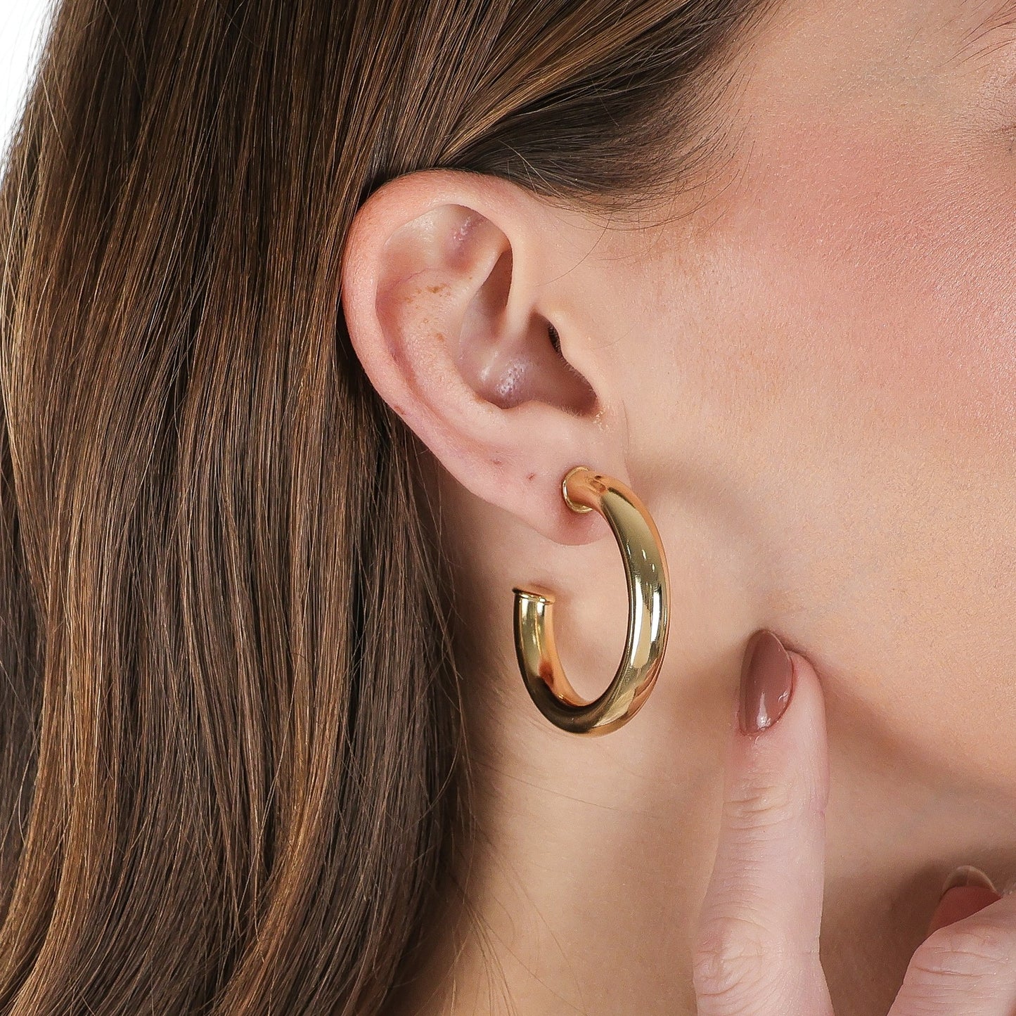 Classic Open Hoops Gold