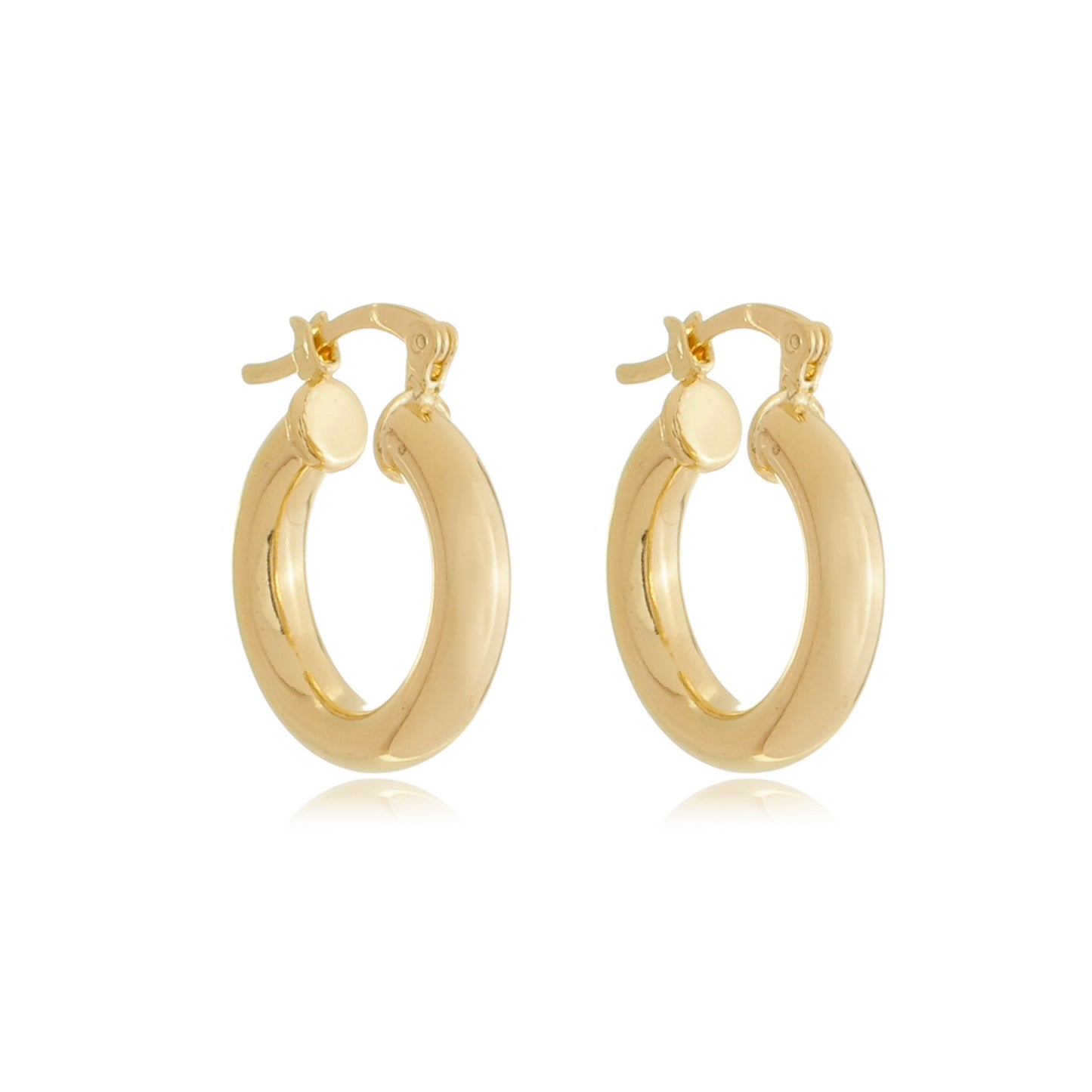 Small Modern Hoops Gold