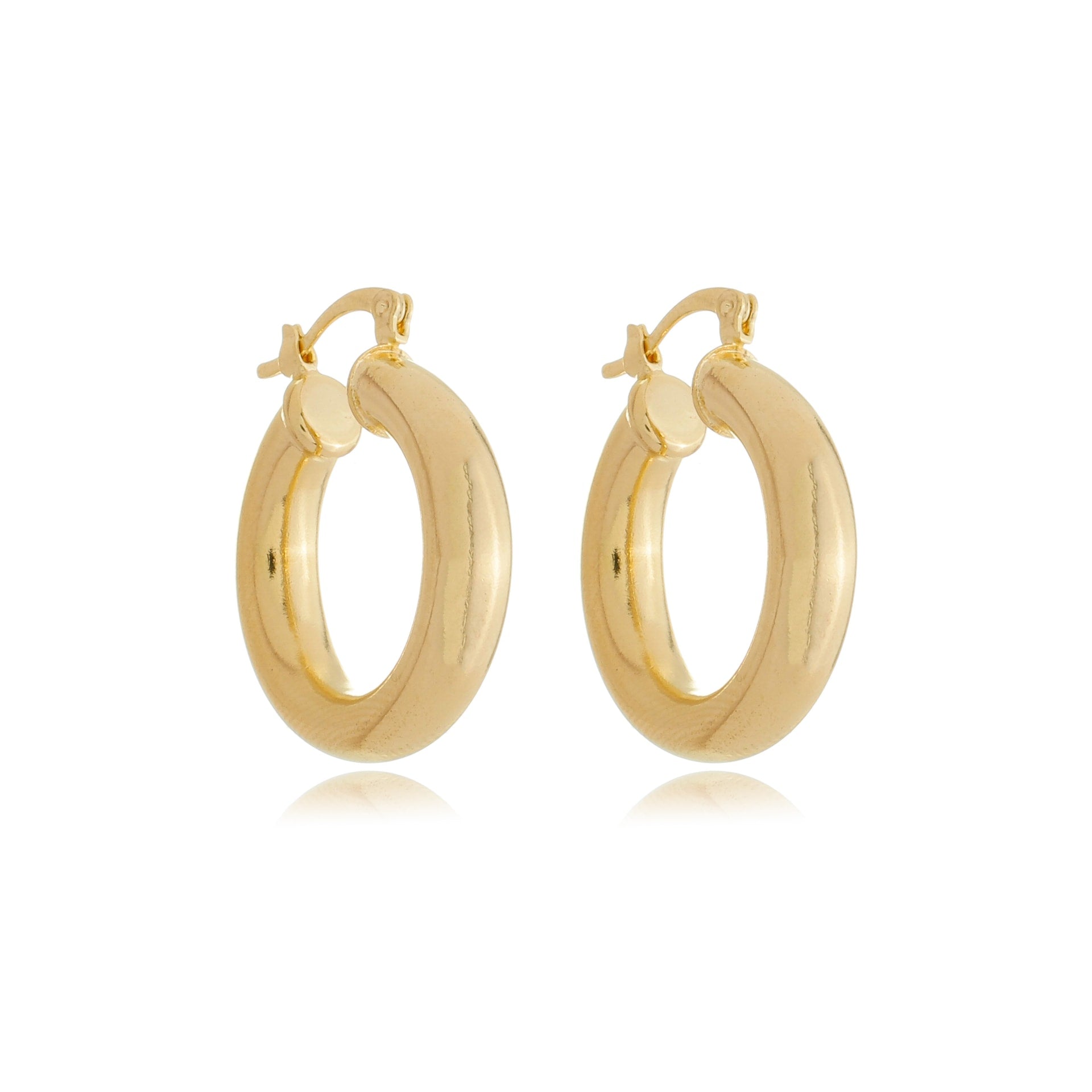Bold Modern Hoops Gold