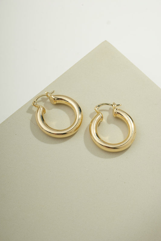 Bold Modern Hoops Gold