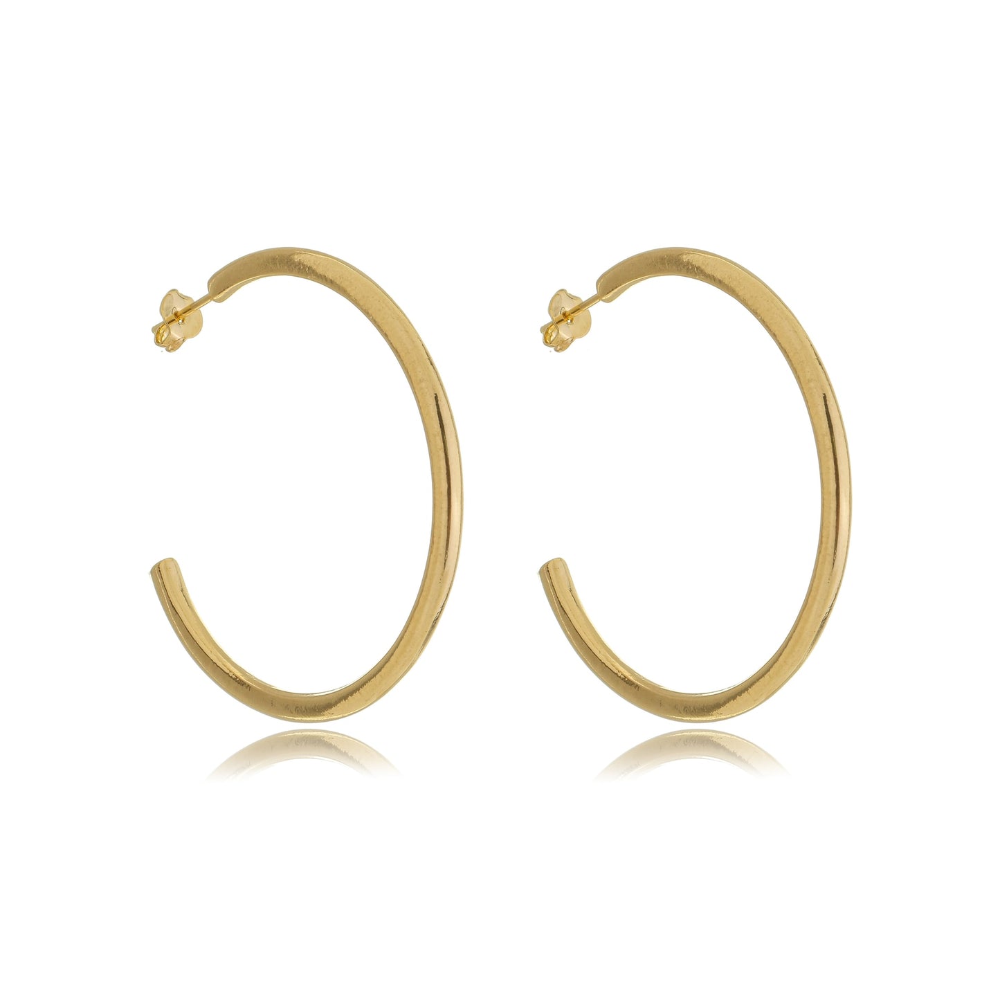 Fine Line Hoops Gold