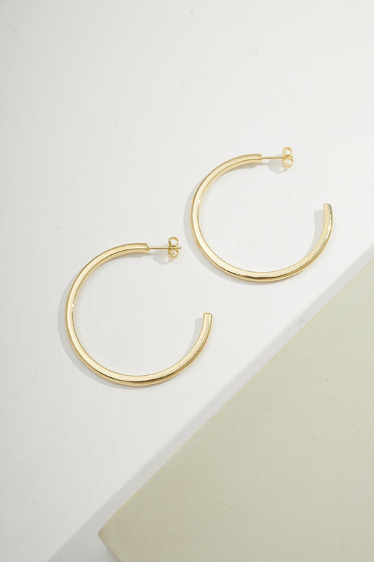 Fine Line Hoops Gold