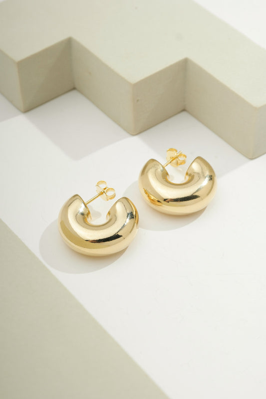 Petite Modern Hoop Gold