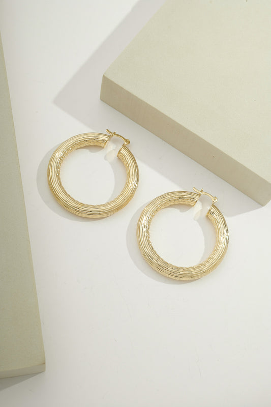 Tropicalia Groove Hoops Gold