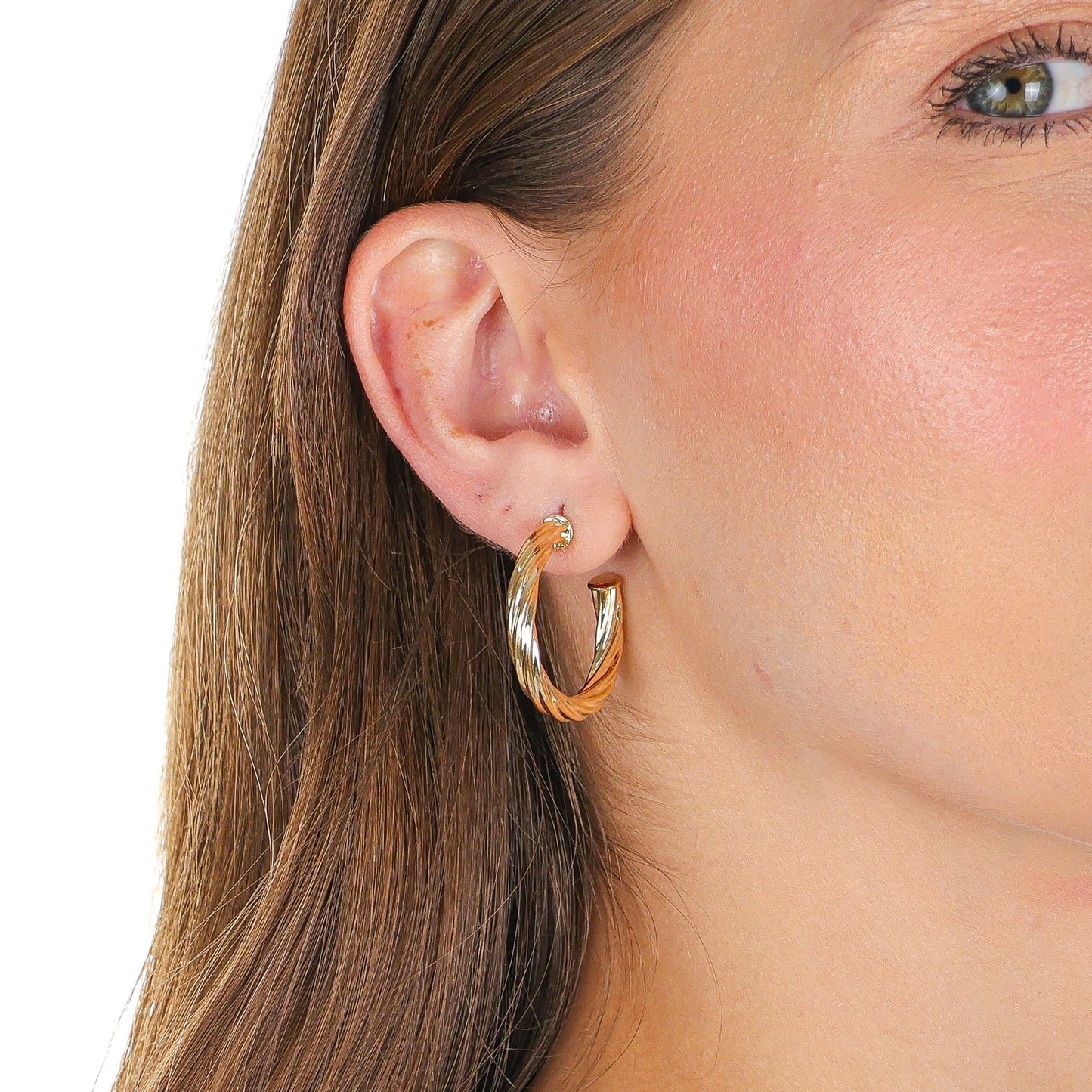 Sculptural Hoops Gold