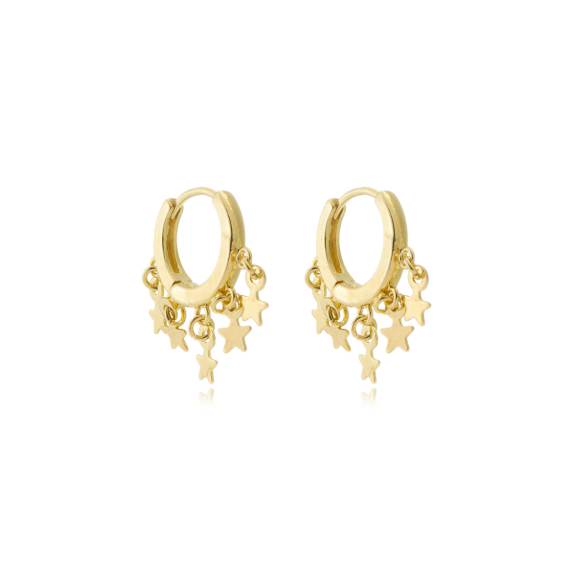 Stellar Charm Huggies Gold