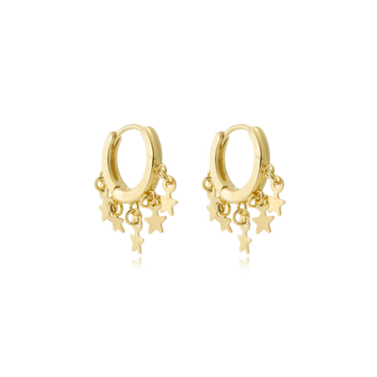 Stellar Charm Huggies Gold