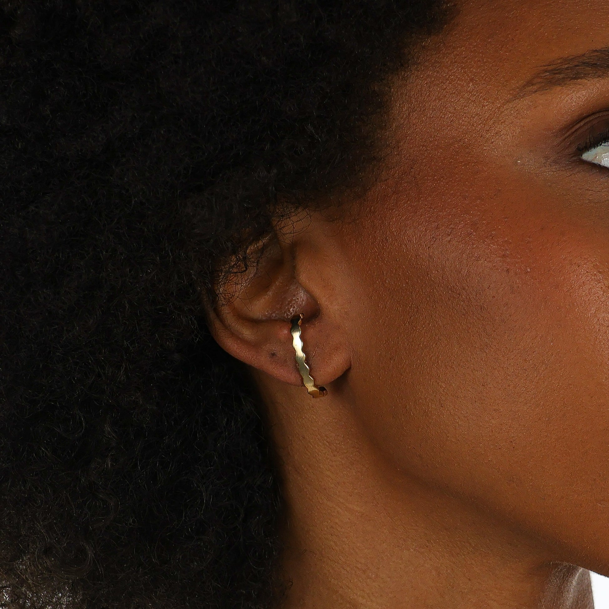 Dainty Arc Earring Gold