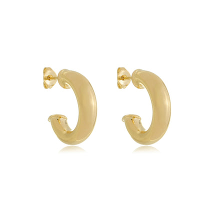 Small Everyday Open Hoops Gold