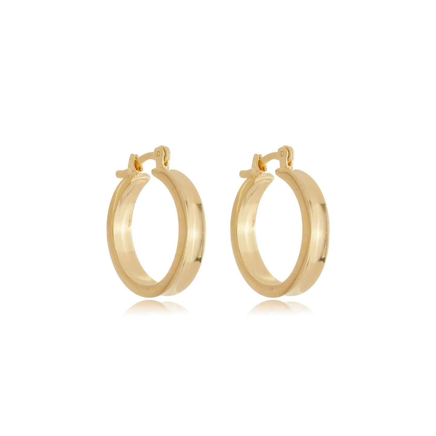 Small Slim Hoops Gold