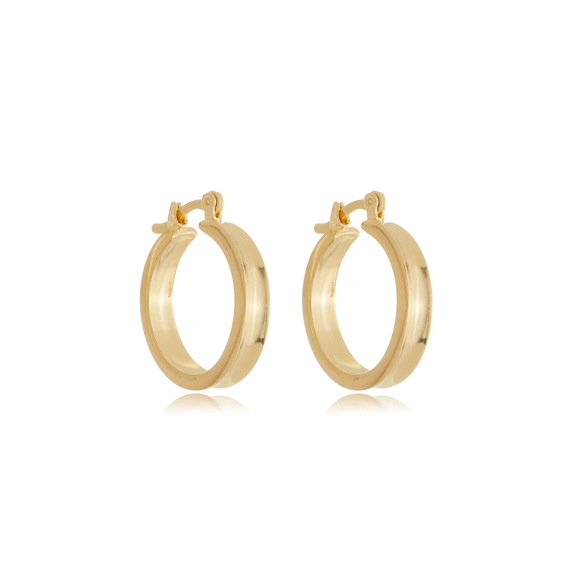 Small Slim Hoops Gold