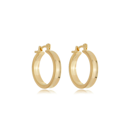 Small Slim Hoops Gold