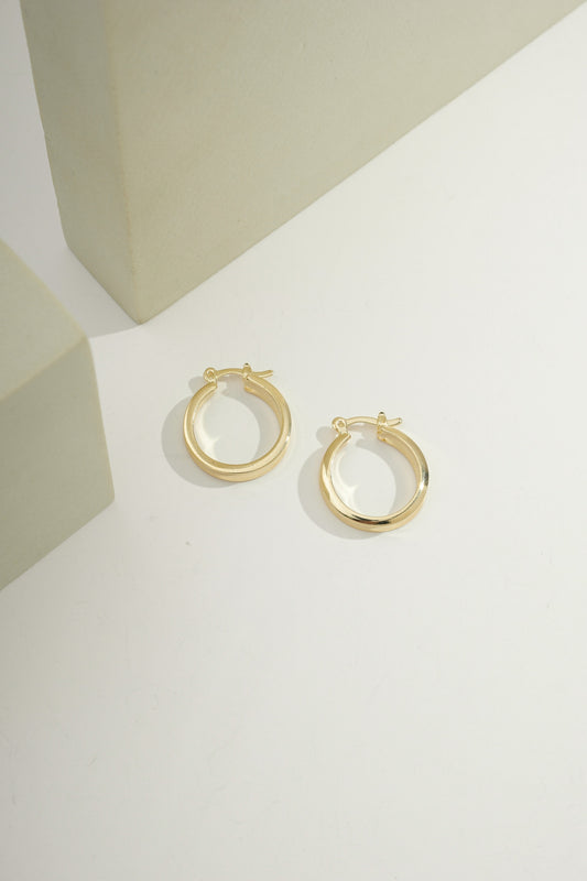 Small Slim Hoops Gold