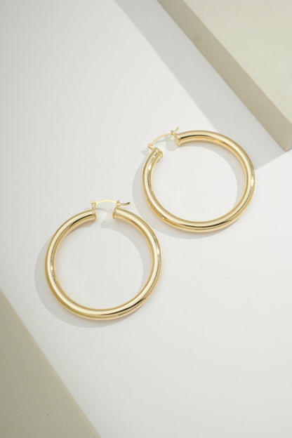 Maxi Chunky Hoops Gold