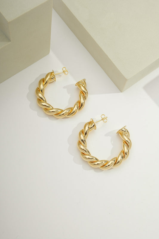 Bold Bossa Nova Hoops Gold