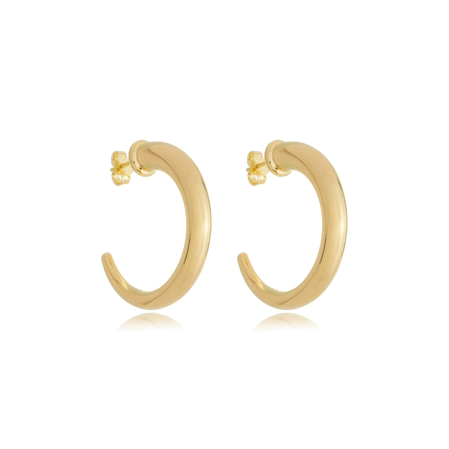 Crescent Hoop Earrings