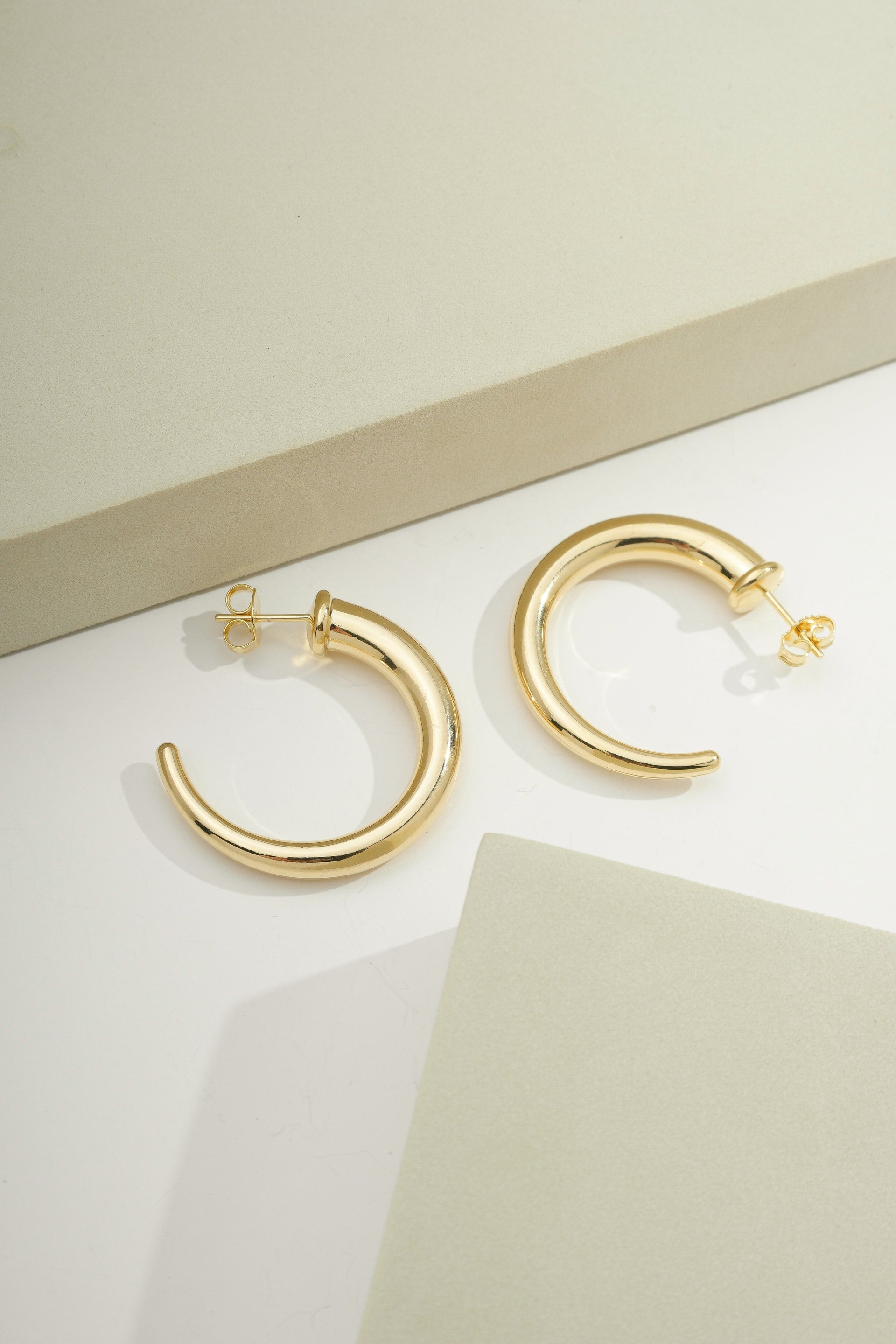 Crescent Hoop Earrings