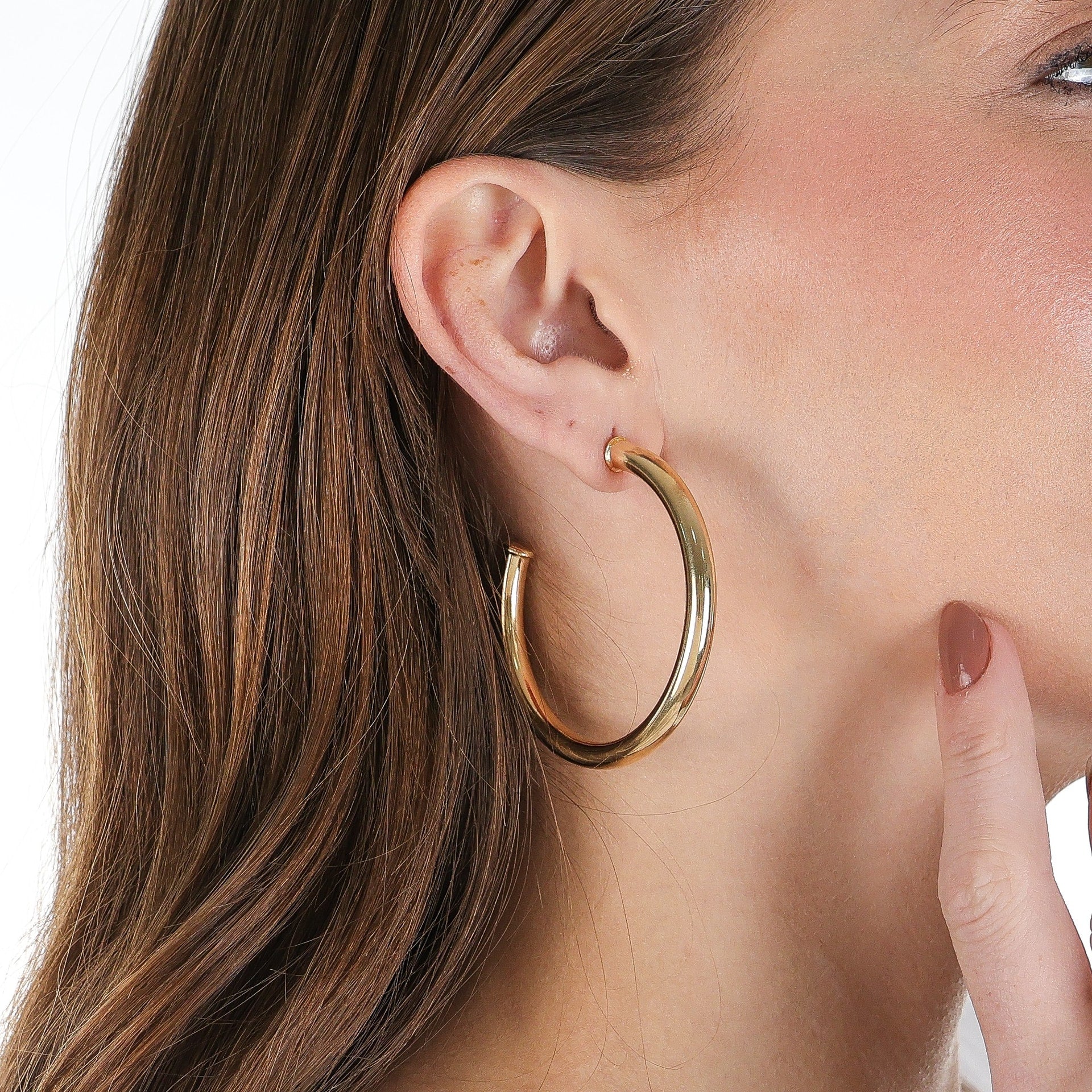 Grande Classic Open Hoops Gold