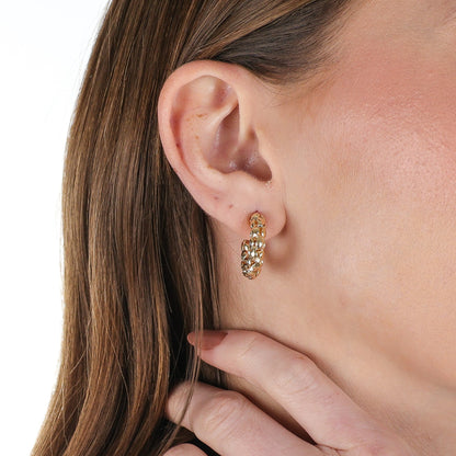 Petite Reef Radiance Hoops Gold