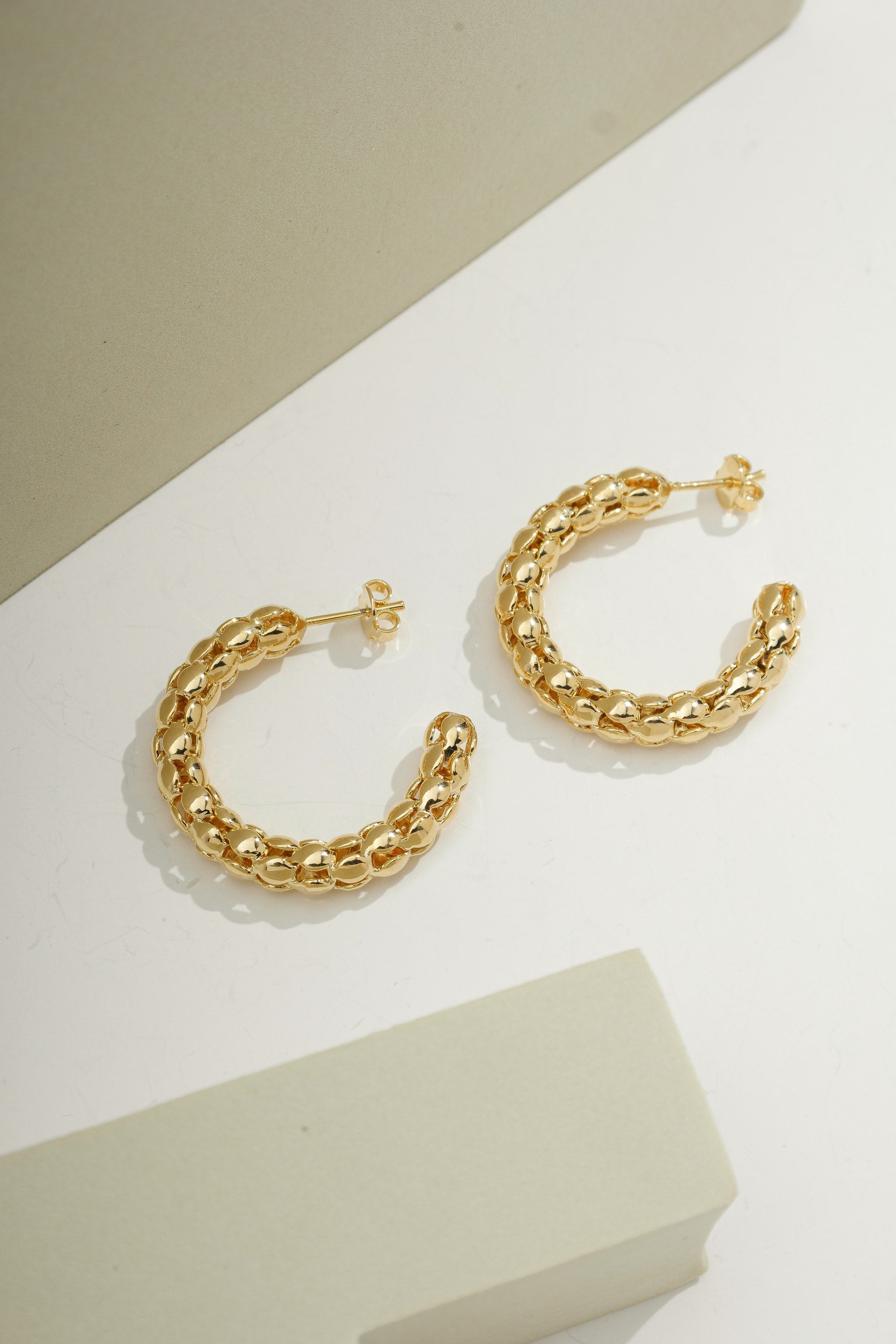Reef Radiance Hoops Gold