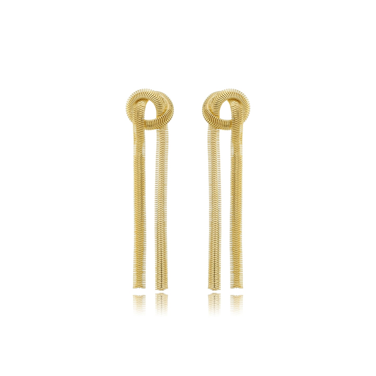 Elegant Knot Drop Earrings