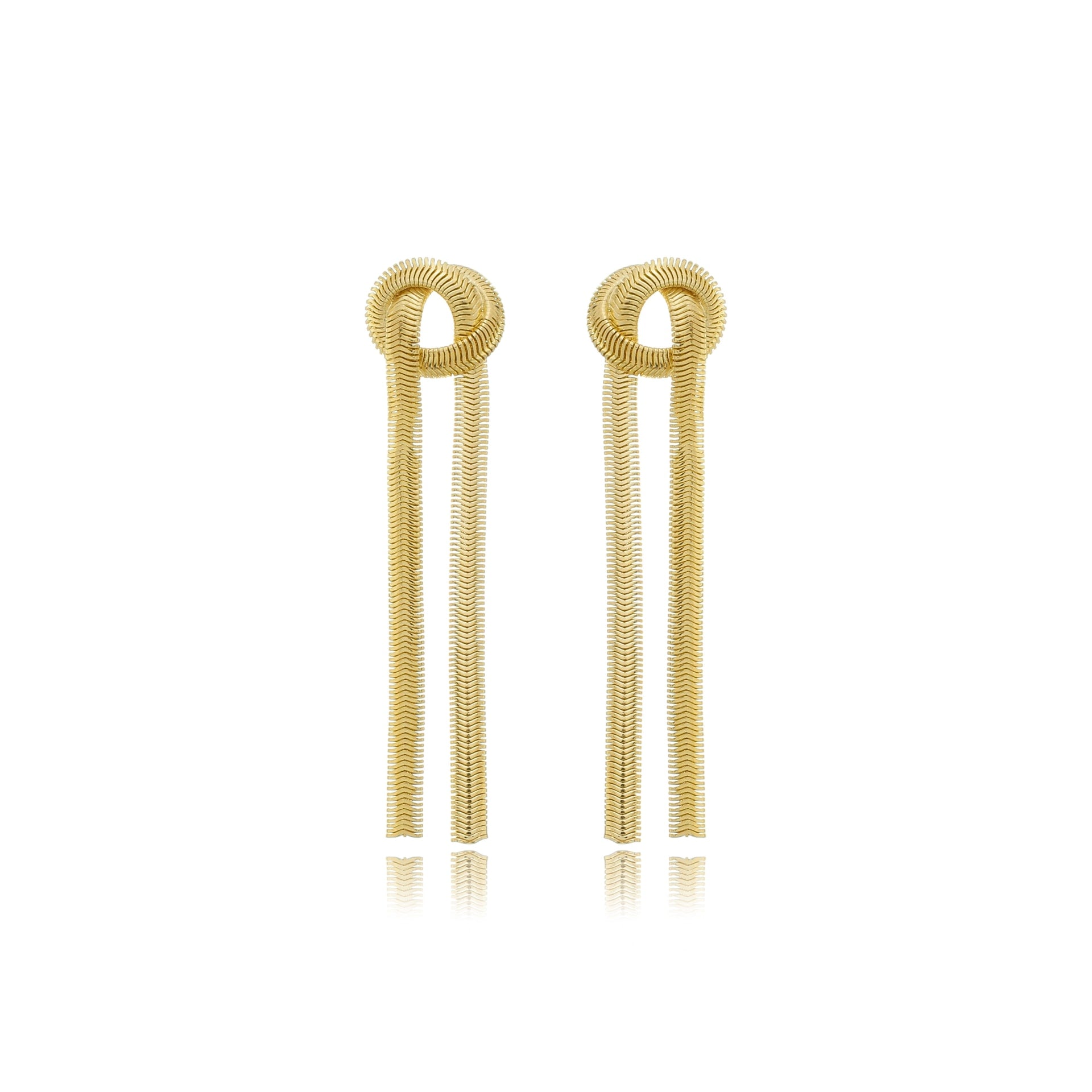 Elegant Knot Drop Earrings