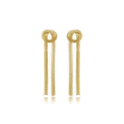 Elegant Knot Drop Earrings