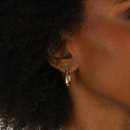Slim Teardrop Earring Gold