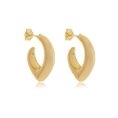 Angled Hoops Gold