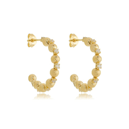 Beaded Bliss Hoops Gold