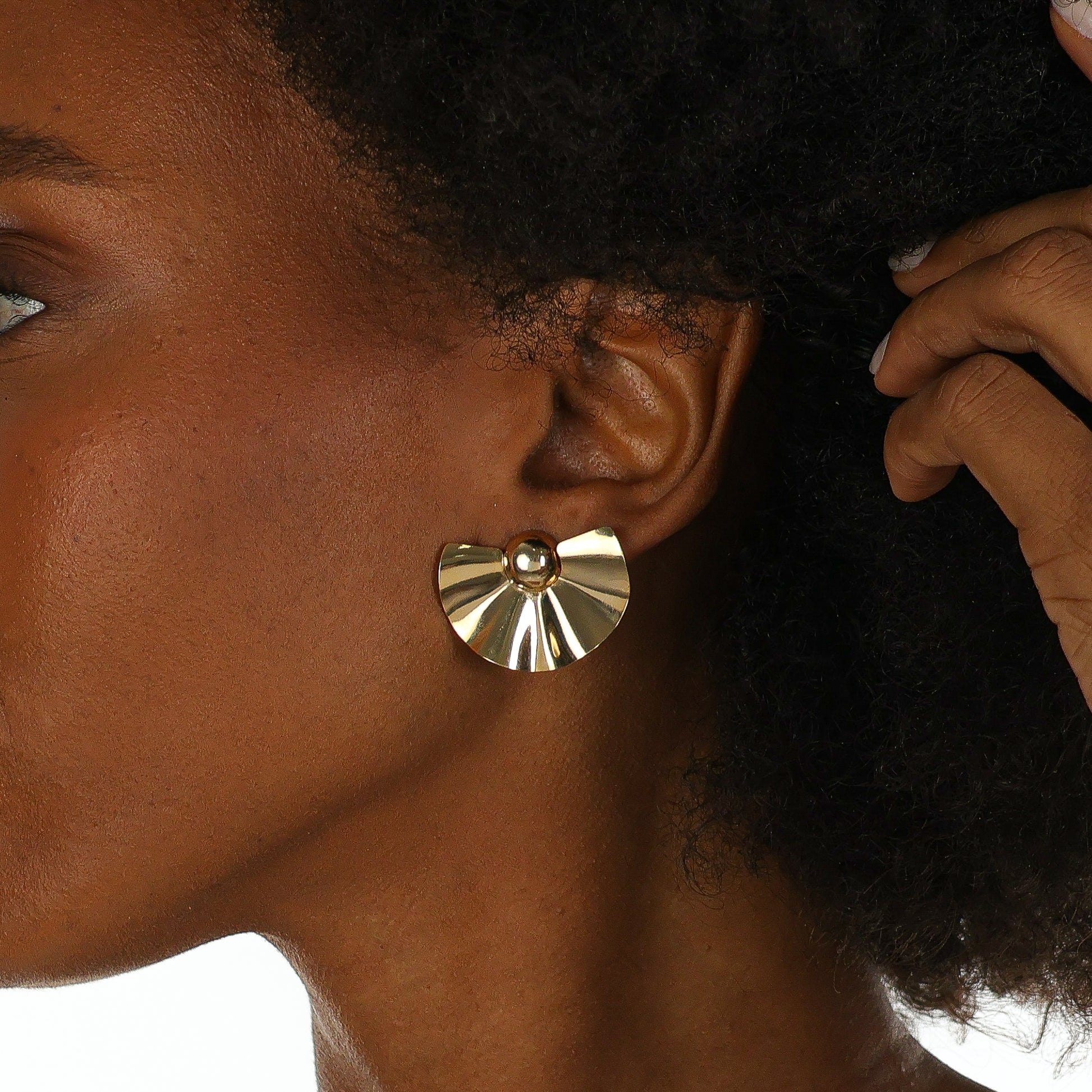 Sunburst Earrings Gold