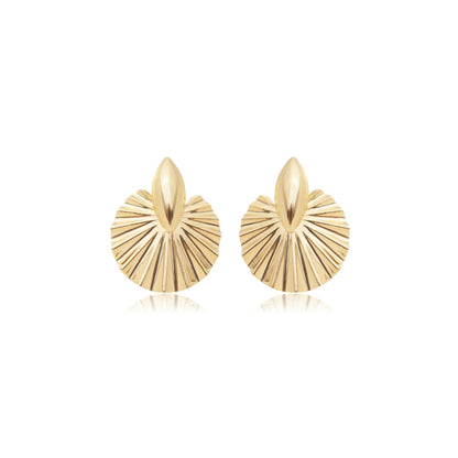 Radiant Fan-Shaped Earrings