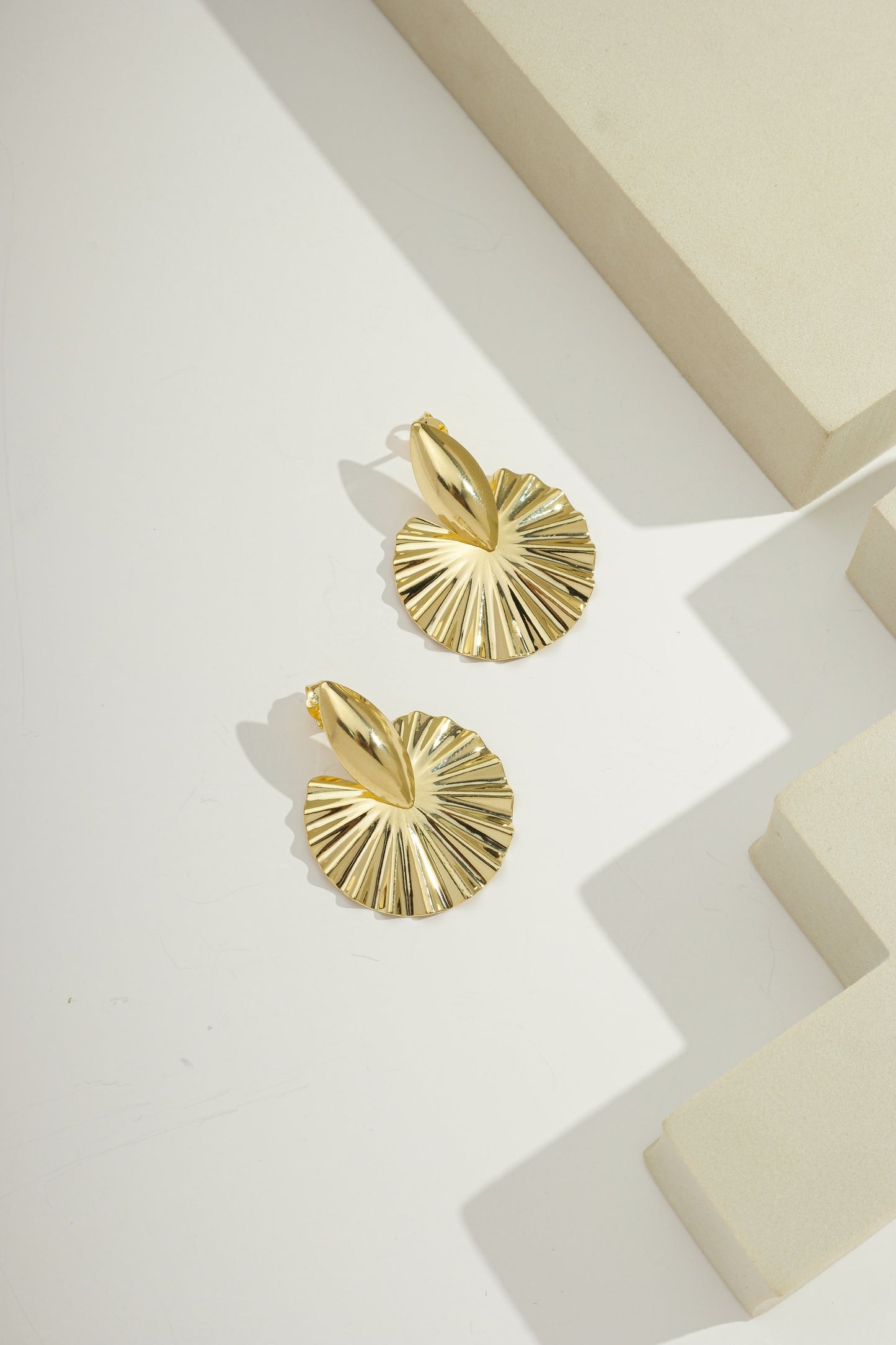 Radiant Fan-Shaped Earrings