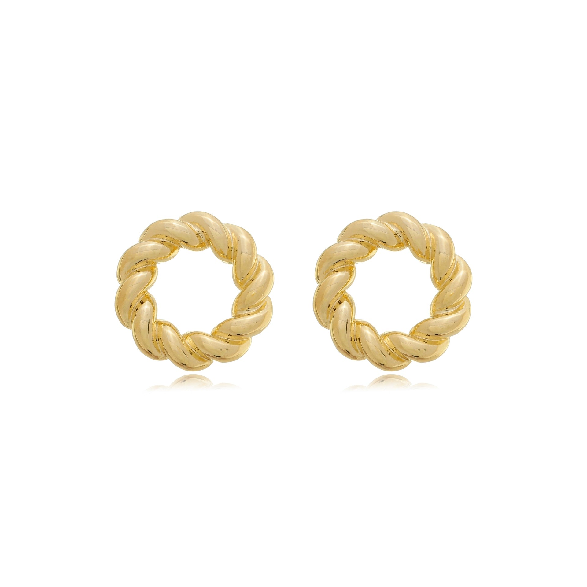 Maxi Twisted Ring Earring Gold