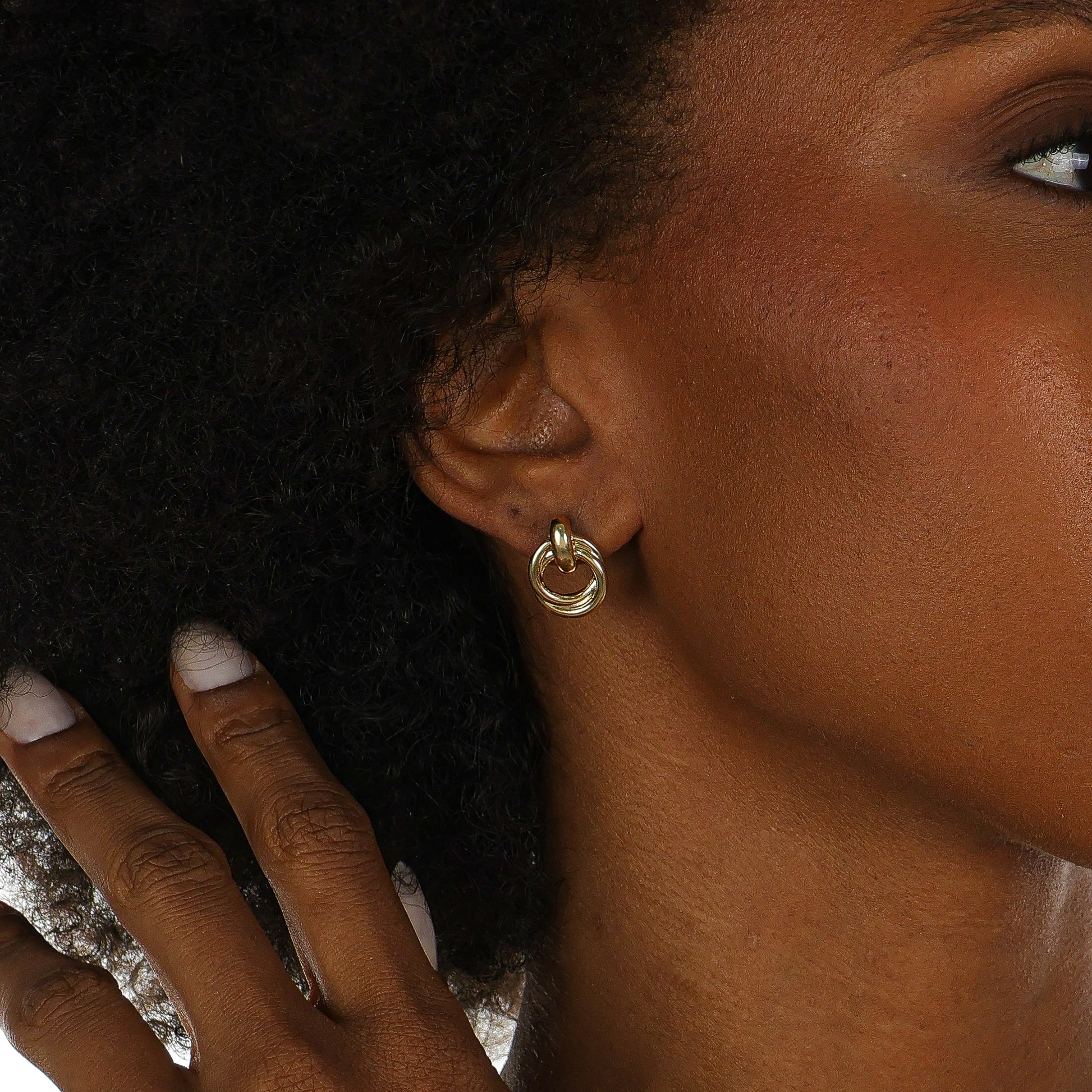 Double Knot Earring Gold