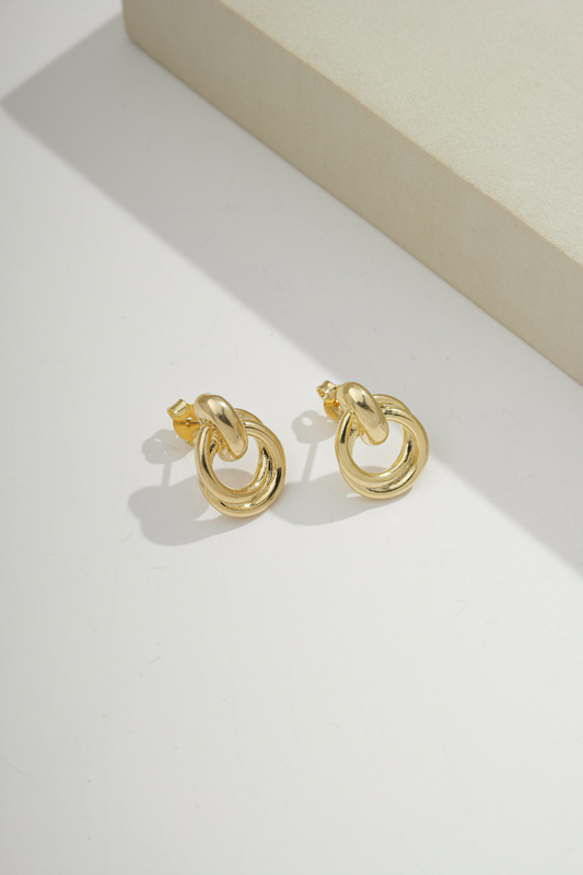 Double Knot Earring Gold