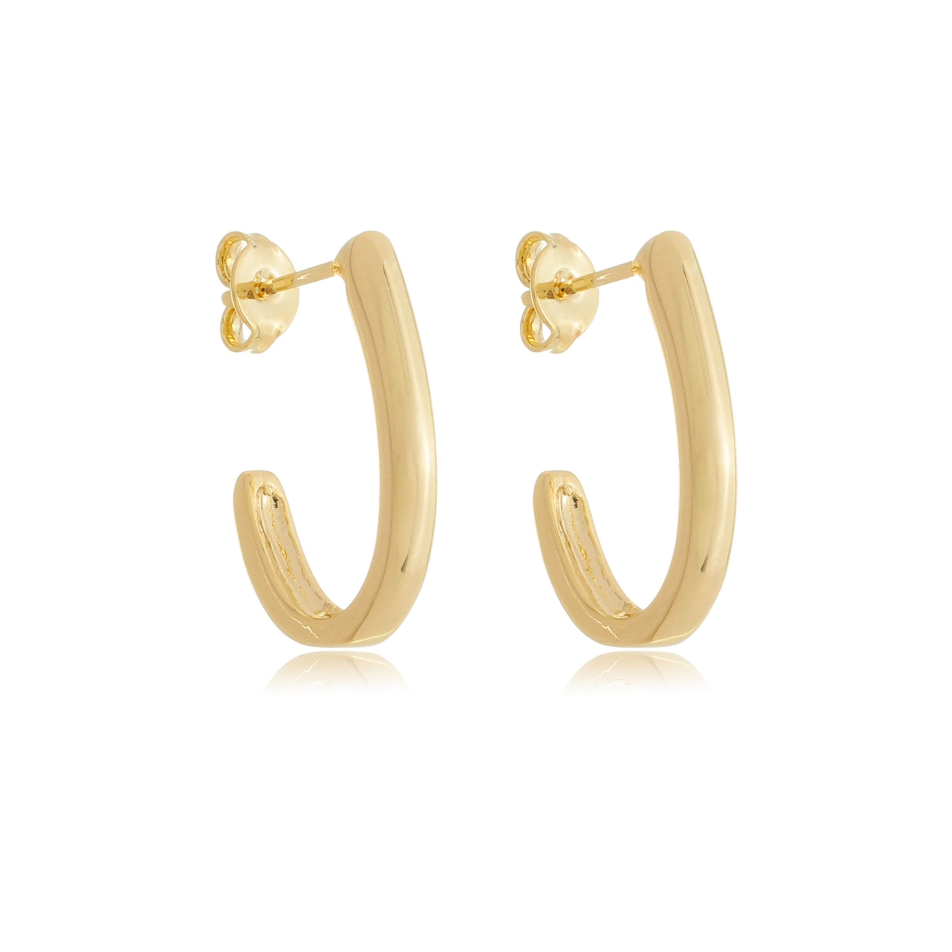 Sleek J Mini Hoop Gold