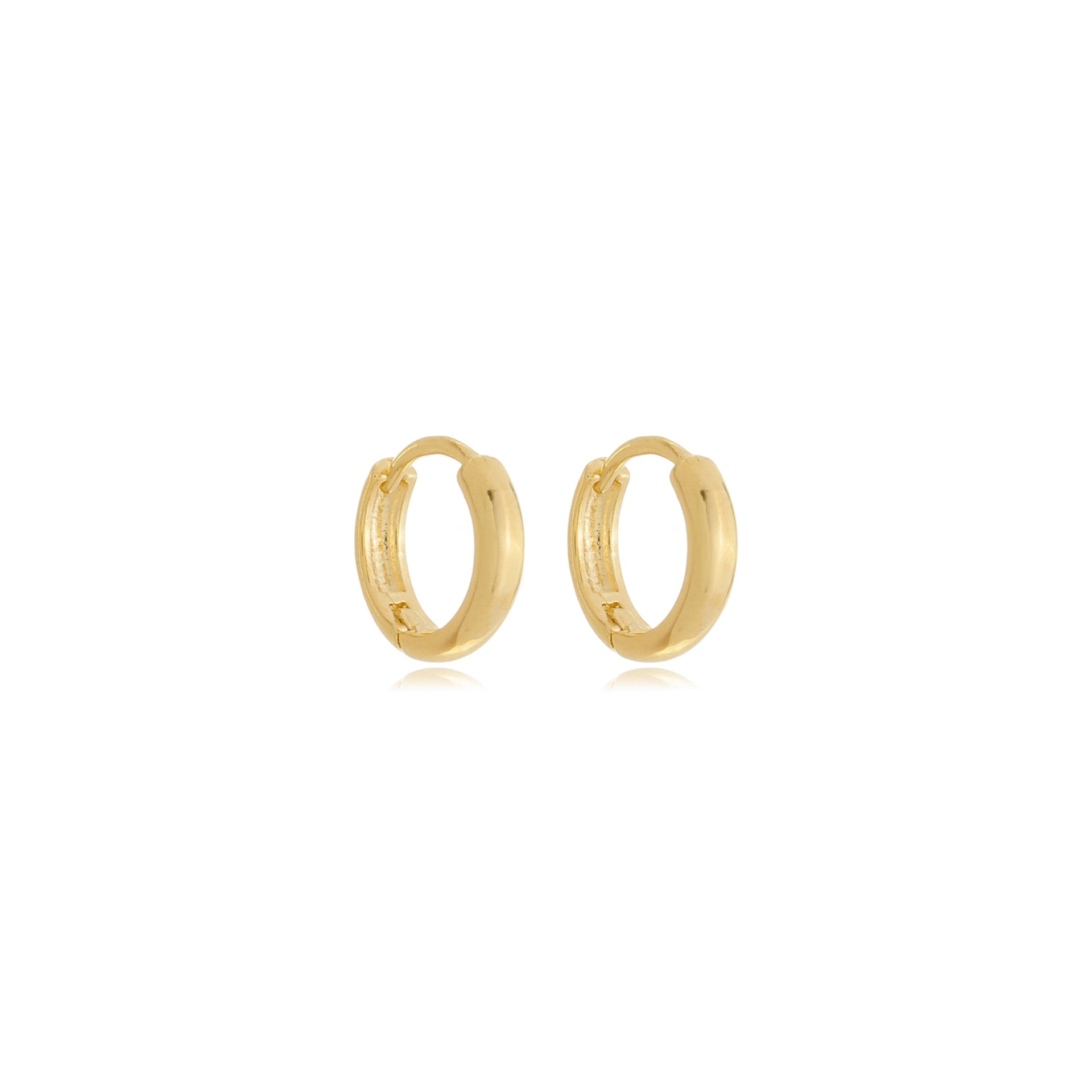 Classic Sleek Mini Hoop Earrings 12mm