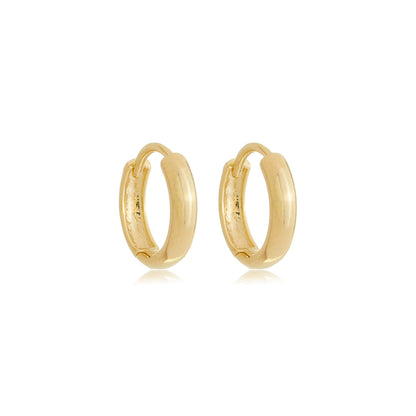 Classic Sleek Mini Hoop Earrings 15mm