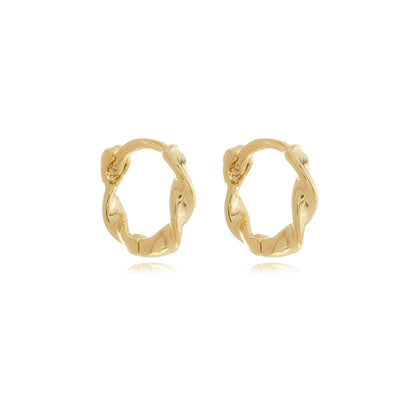 Twisted Mini Hoop Earrings - 12mm