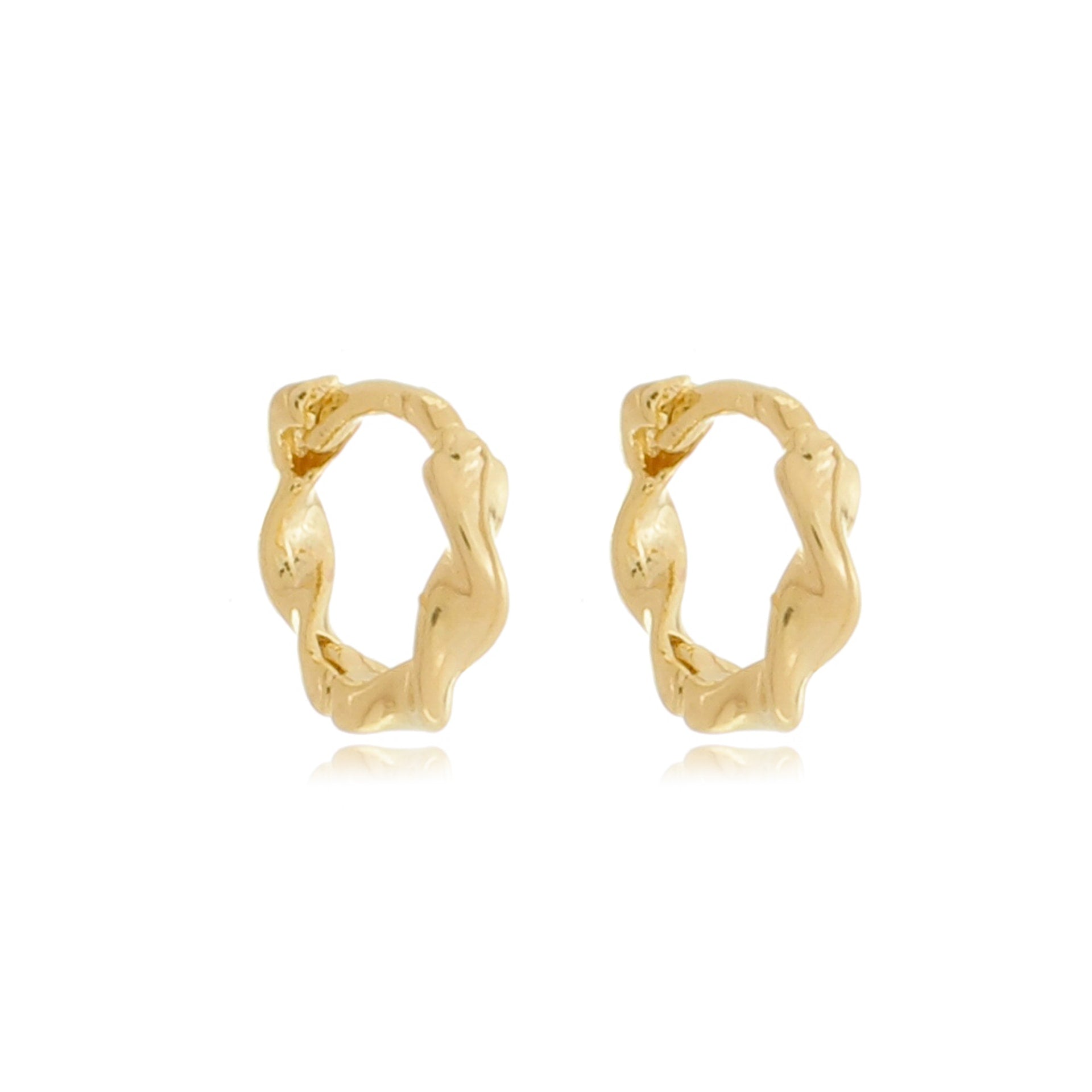 Twisted Mini Hoop Earrings - 10mm